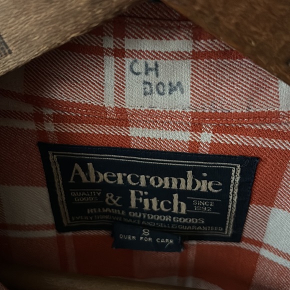 VINTAGE 80s Abercrombie & Fitch Outdoor Goods Plaid Button Down Shirt - Picture 4 of 7